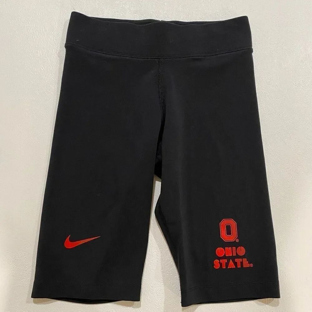 Nike Women’s Ohio State Buckeyes Compression Bike Shorts Black XS